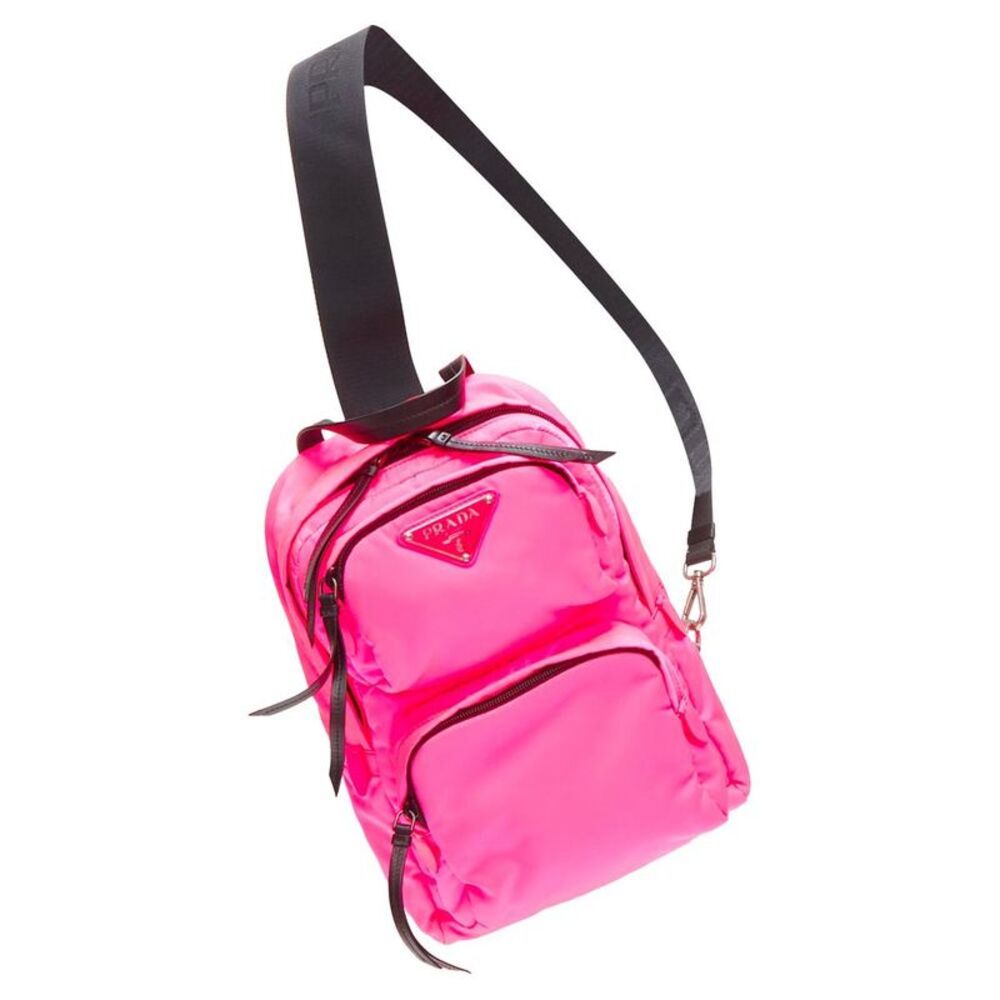 Pre Loved prada Nylon Backpack Women pink | pink Clutches - Picture 2 of 6